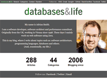 Tablet Screenshot of databasesandlife.com